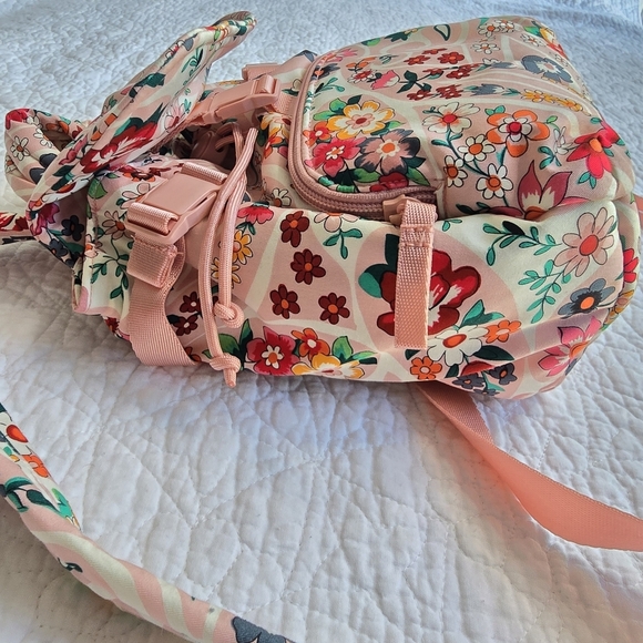 Vera Bradley Prairie Paisley Small Mini Pink Floral Backpack - Picture 3 of 14